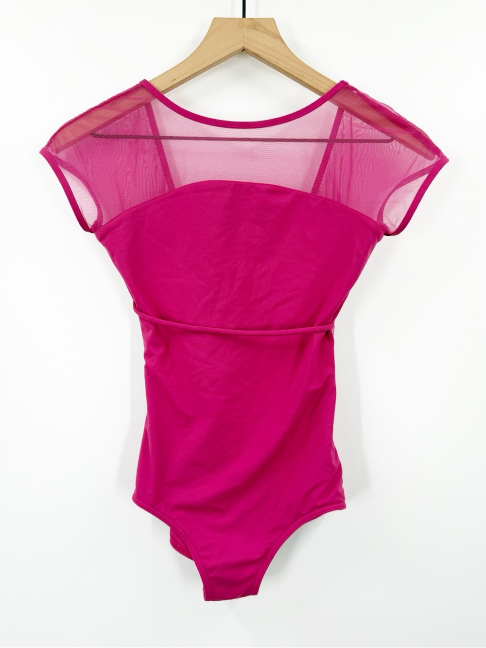 Capezio Strappy Back Pink Cap Sleeve Leotard